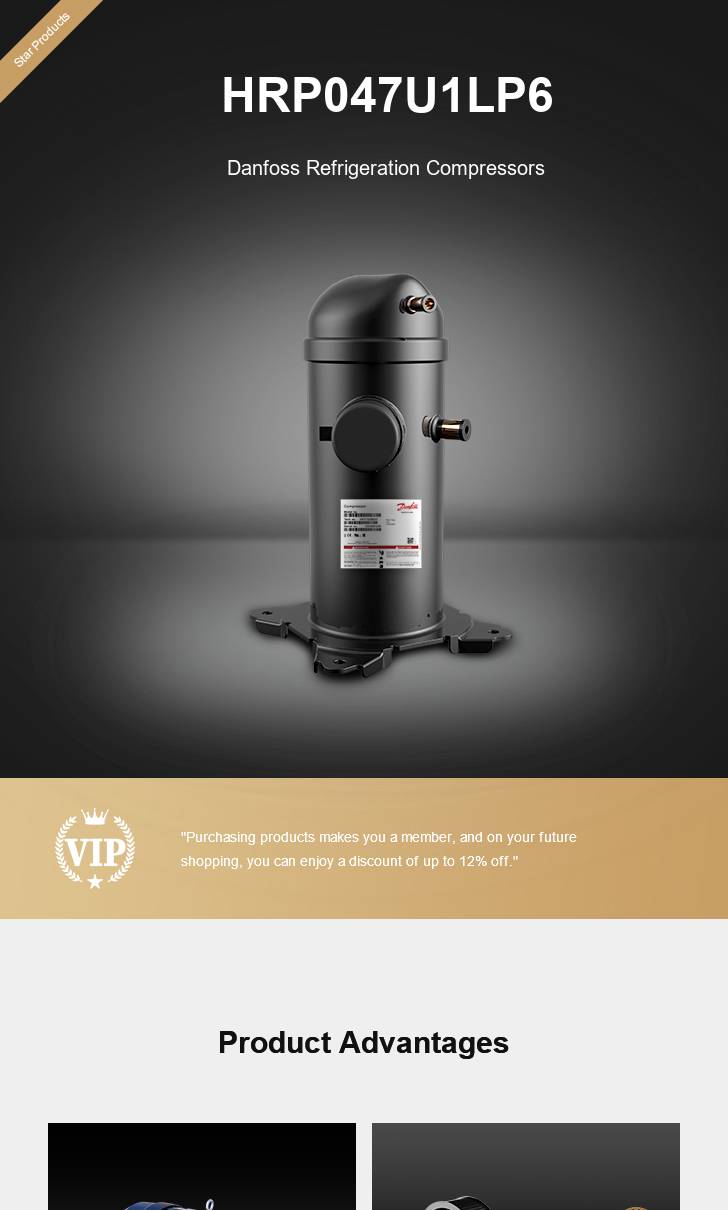 Danfoss Compressor HRP047U1LP6, technical parameters pdf, structure diagram